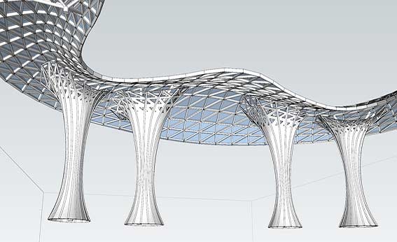 安吉縣人民路地塊房產開發ETFE膜結構項目
